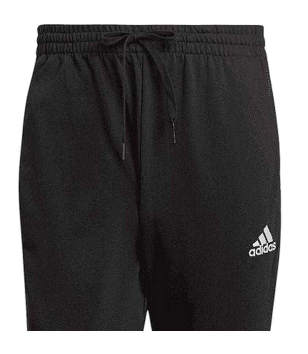 Mens Essentials 3 Stripes Joggers Black Adidas-3