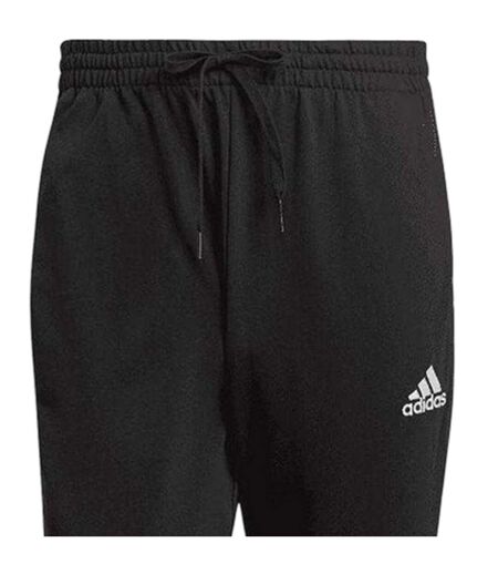 Mens Essentials 3 Stripes Joggers Black Adidas