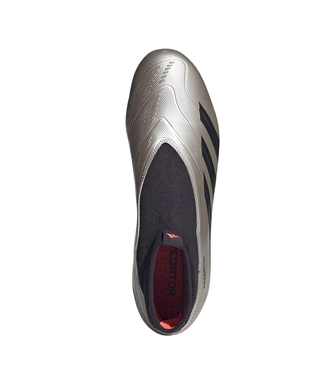 Mens Predator Elite Firm Ground Football Boots Silver Black Adidas-4