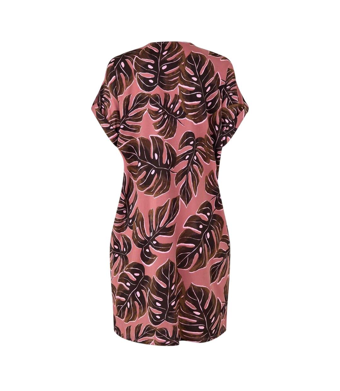 Womens/ladies All-over Print Tunic Dress Sunkissed Palm Leaf Biba-3