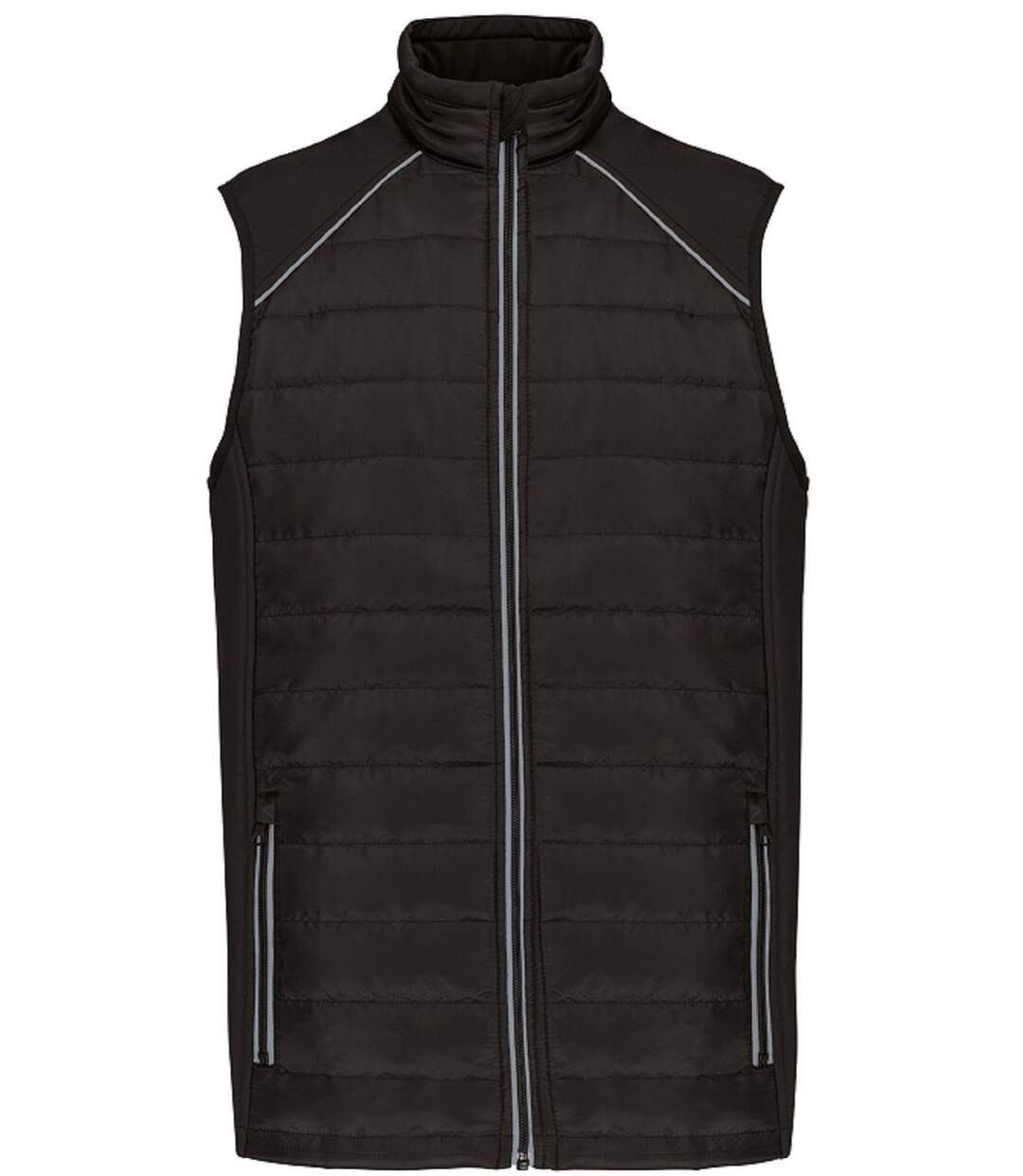 Bodywarmer DayToDay bi-matière - Unisexe - WK606 - Noir et gris-2