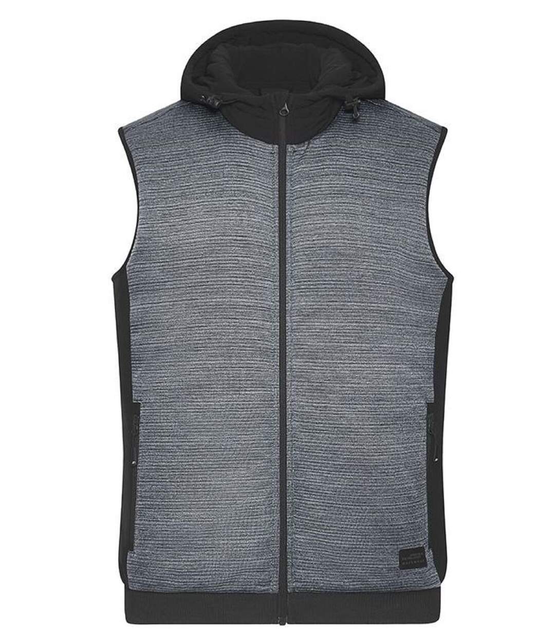 Bodywarmer gilet polaire workwear - Homme - JN1848 - gris foncé chiné-1