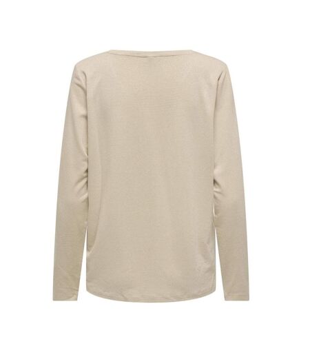 T-shirt beige femme only harly ml