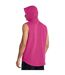 Sweat À Capuche Sans Manches Motif/style Tête De Taureau Homme Rose Under Armour-4