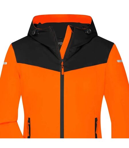 Veste Tous Les Temps Femme Orange Néon Noir James And Nicholson