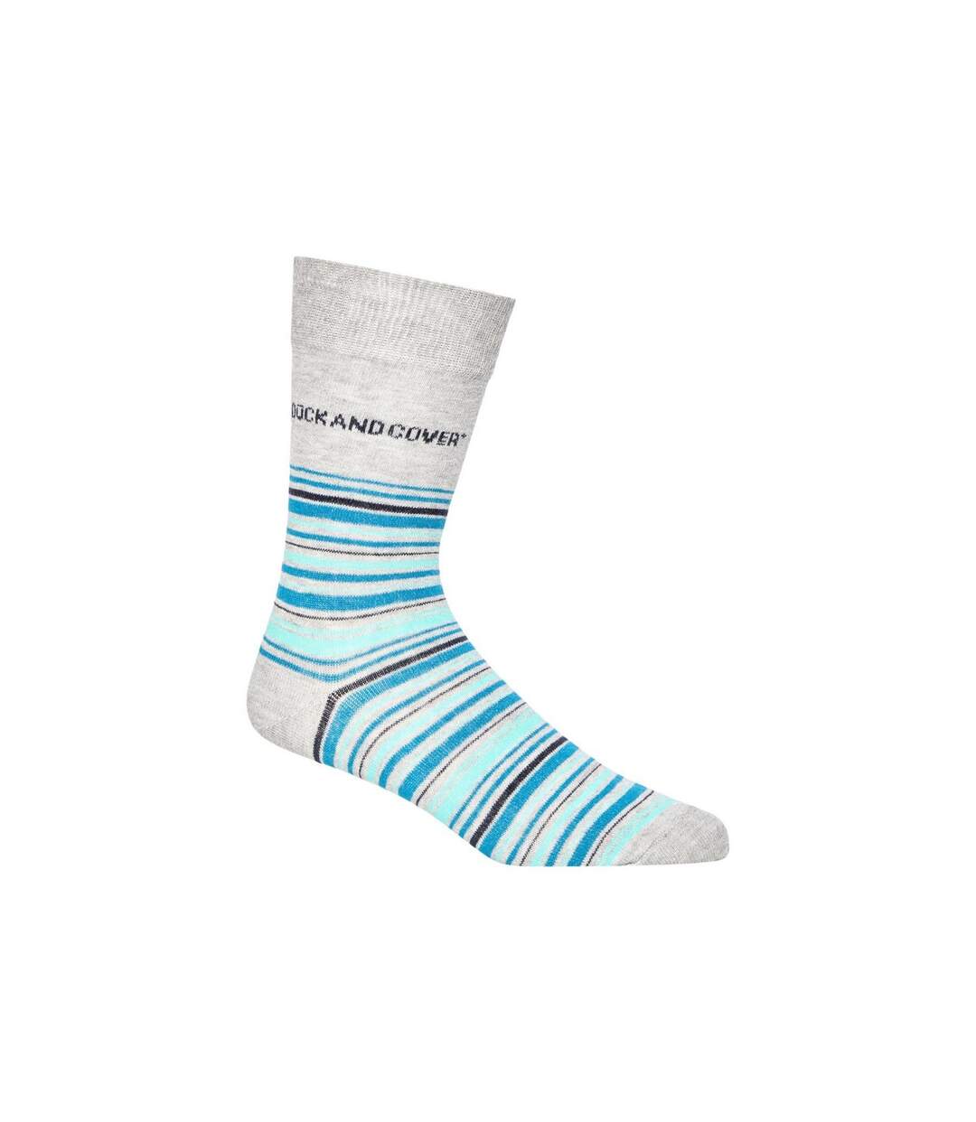 Chaussettes bilkons homme noir / gris / bleu Duck and Cover-3