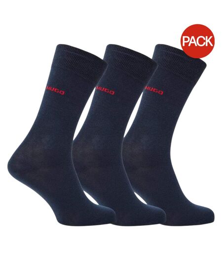 Lot De 3  Socquettes Homme Bleu Foncé Hugo