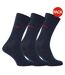 Lot De 3  Socquettes Homme Bleu Foncé Hugo-1