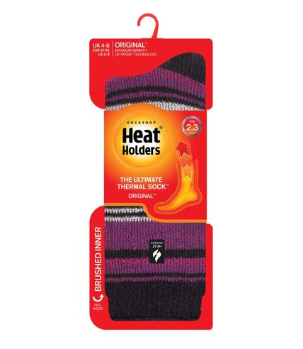 Heat Holders - Ladies Winter Thermal Socks | Striped