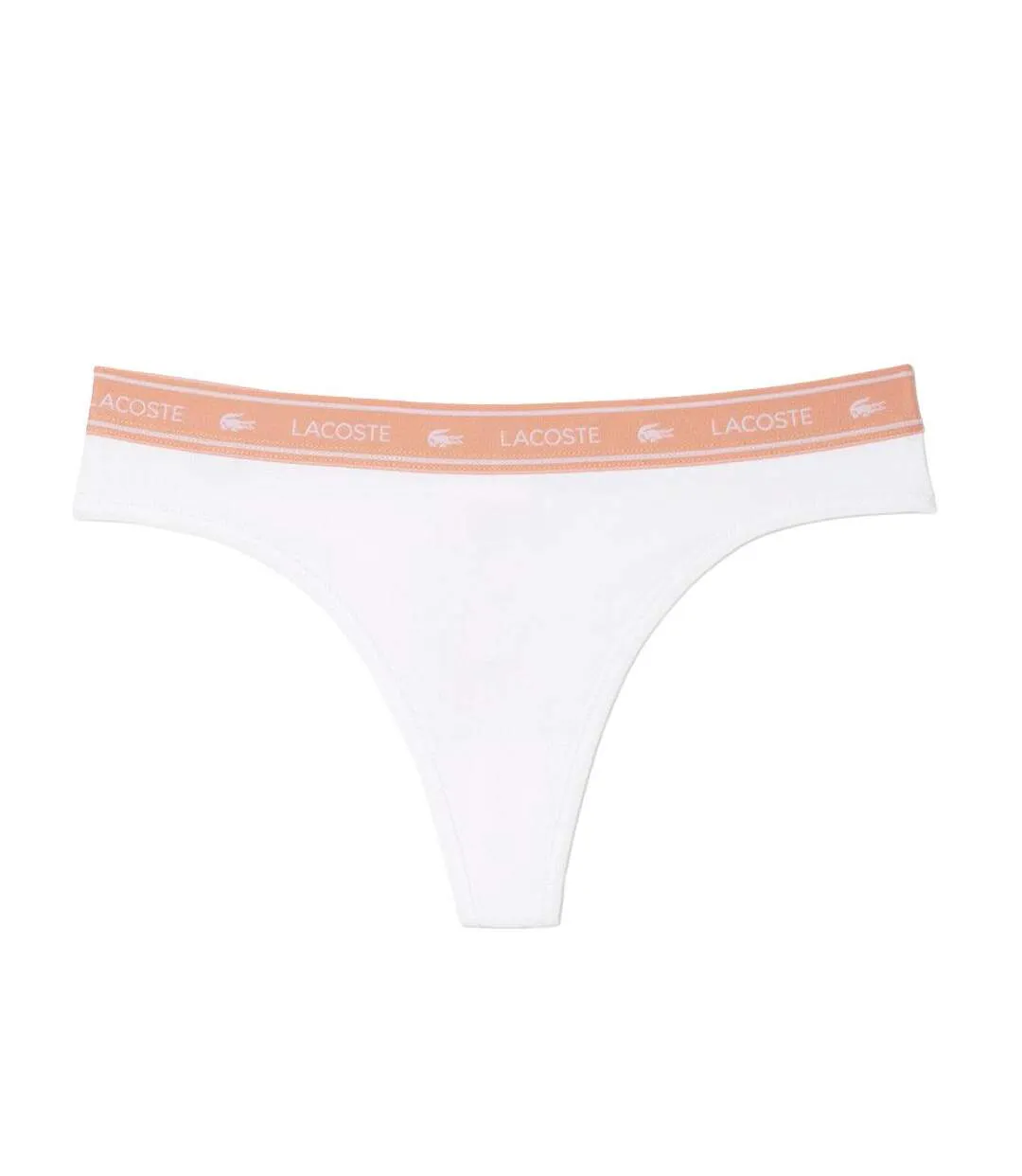 Tanga blanc/rose femme lacoste more-1