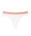 Tanga blanc/rose femme lacoste more-1