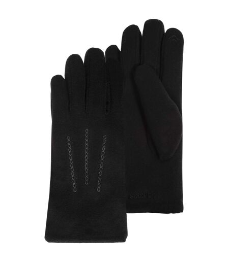 Isotoner Gants femme tactiles, chauds, doublés imitation fourrure