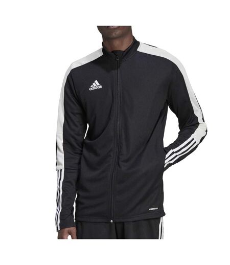 Veste de survêtement noire homme adidas tiro - m