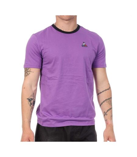 T-Shirt violet homme le coq sportif chive