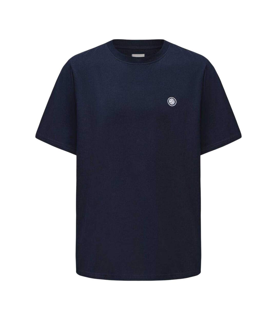 Mens Small Logo Cotton T-shirt Navy Pretty Green-1