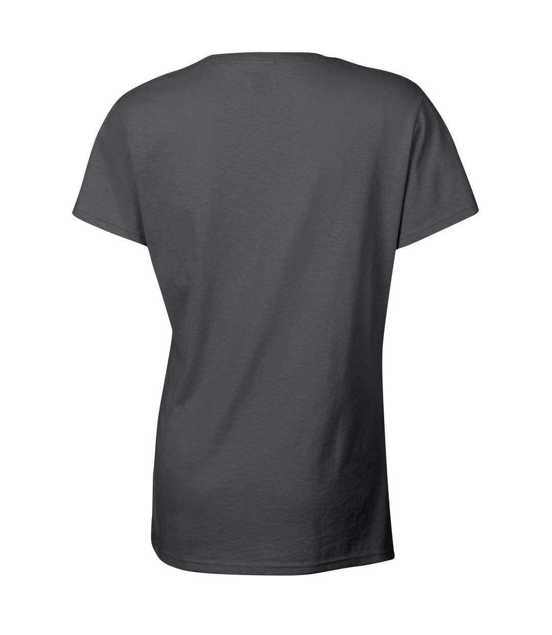 T-shirt femme gris foncé chiné Gildan