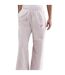 Womens/ladies Sportswear Club Fleece Wide Leg Mid Rise Joggers Cream Pink Nike-3