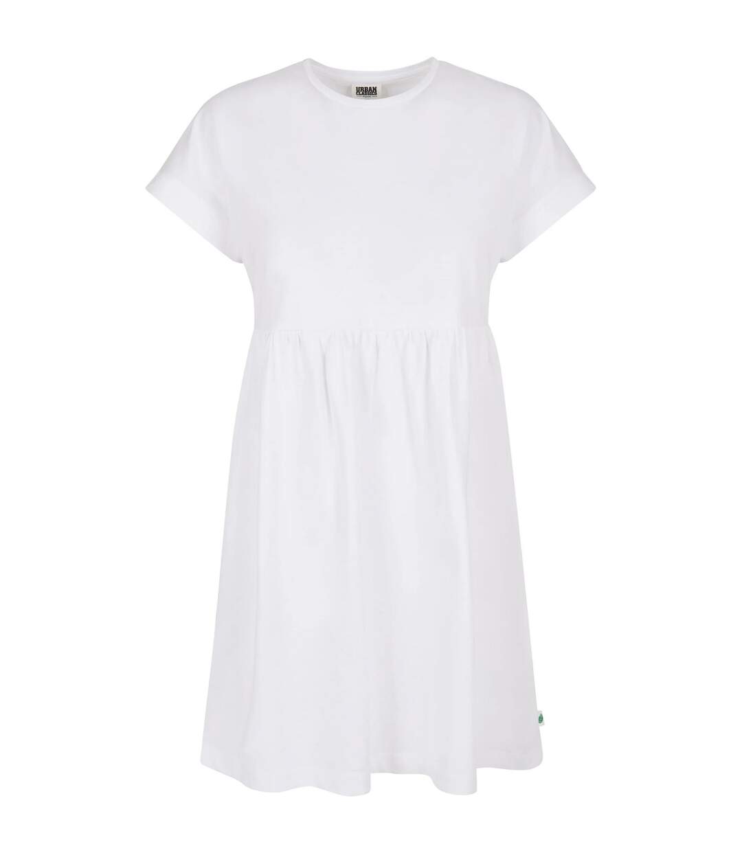 Robe T-shirt Empire Valance Femme Blanc Urban Classics-1
