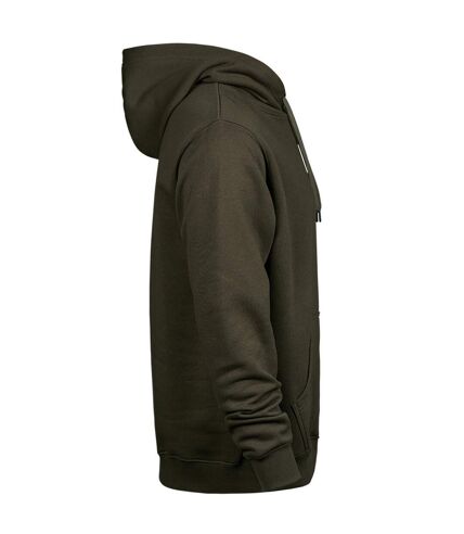 Tee Jays Mens Hooded Sweatshirt (Dark Olive) - UTPC4097