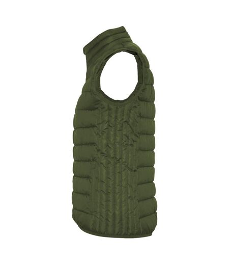 Womens/ladies Oslo Insulated Body Warmer Military Green Roly