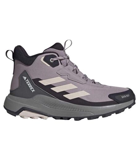 Womens/ladies Terrex Leather Hiking Boots Pink Mauve Adidas