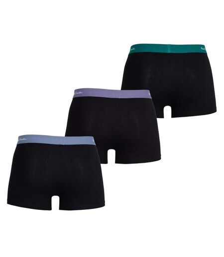 Lot De 3  Boxers Motif/style Logo Homme Noir Bleu Vert Paul Smith