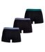 Lot De 3  Boxers Motif/style Logo Homme Noir Bleu Vert Paul Smith-2
