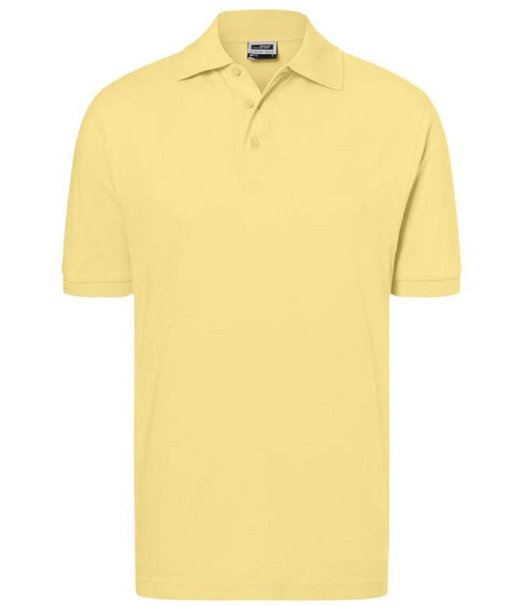 Polo manches courtes - Homme - JN070C - jaune clair