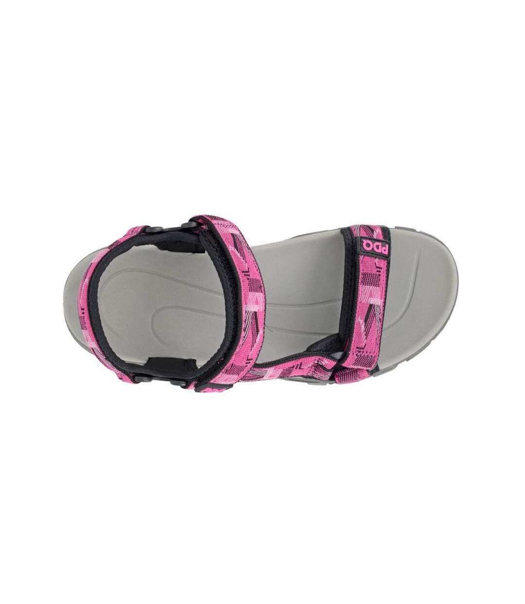 Sandales femme fuchsia / noir PDQ