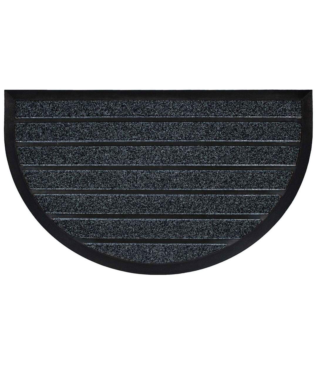 Tapis d'Entrée Demi-Lune Marco 45x75cm Gris-1