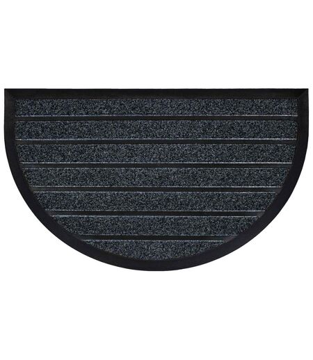 Tapis d'Entrée Demi-Lune Marco 45x75cm Gris