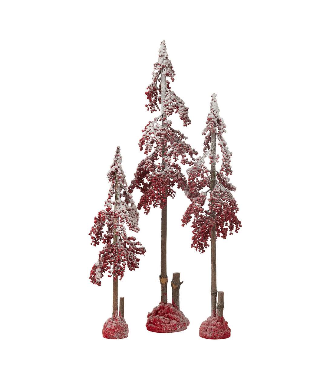 Arbre de Noël Déco Grosses Baies 108cm Rouge-2