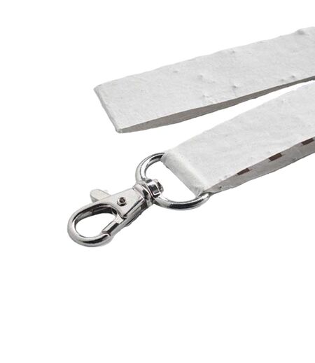 Lansee Seed Paper Metal Hook Lanyard White MidOcean