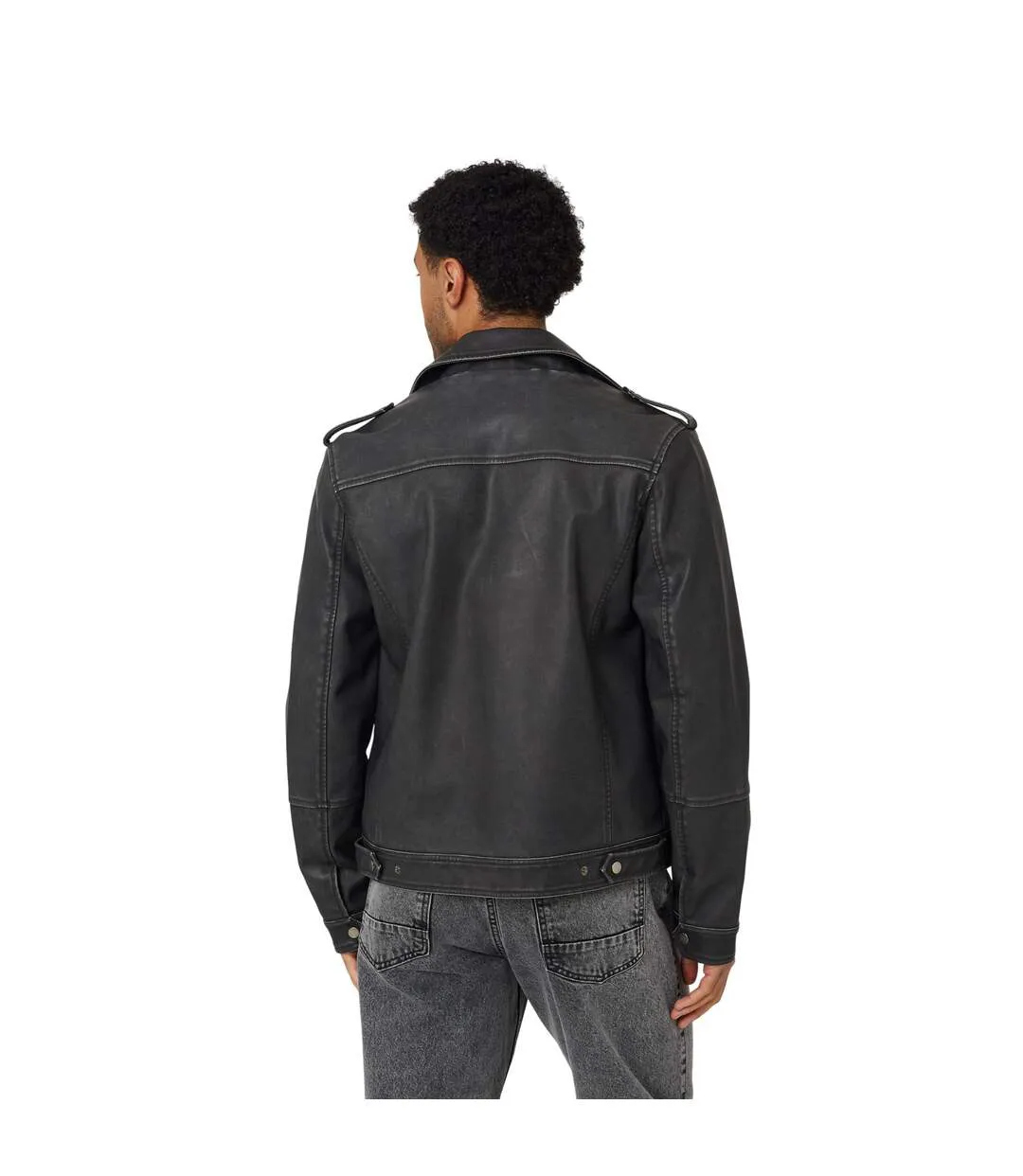 Veste Motard Coney Homme Noir Brave Soul-3