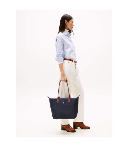 Tote Bag Motif/style Monogramme Popette Taille Unique Bleu Marine Tommy Hilfiger