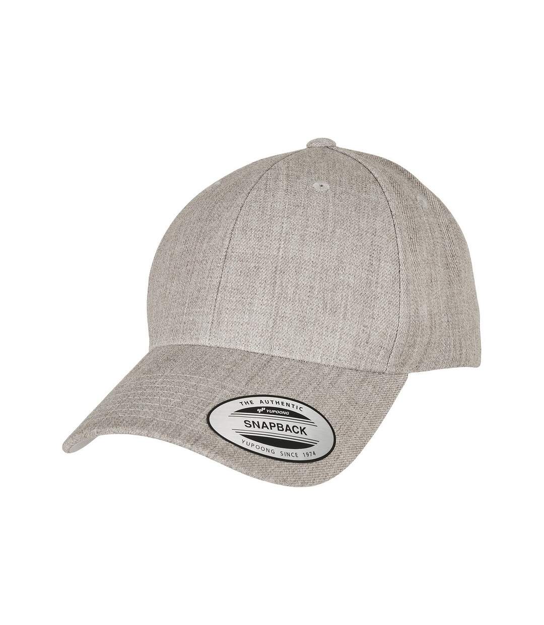 Casquette ajustable premium adulte gris chiné Flexfit-1