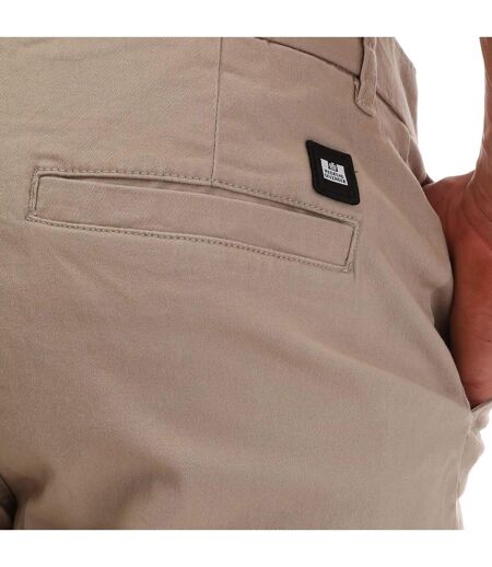 Mens Dillenger Cotton Twill Shorts Stone Weekend Offender