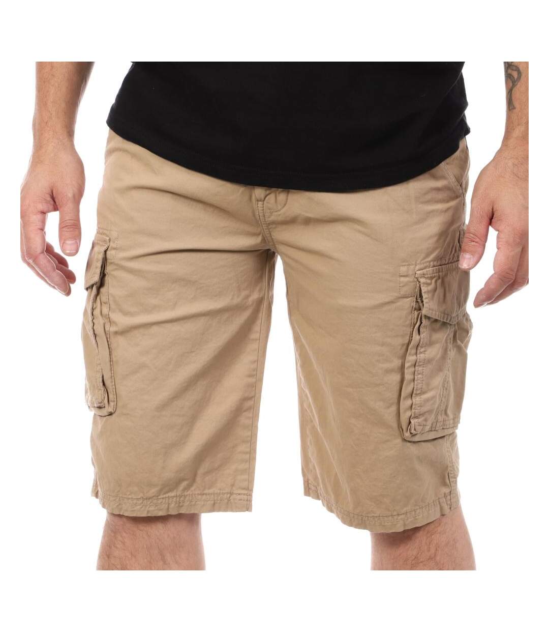 Short Beige Homme Schott Cargo - 28-1