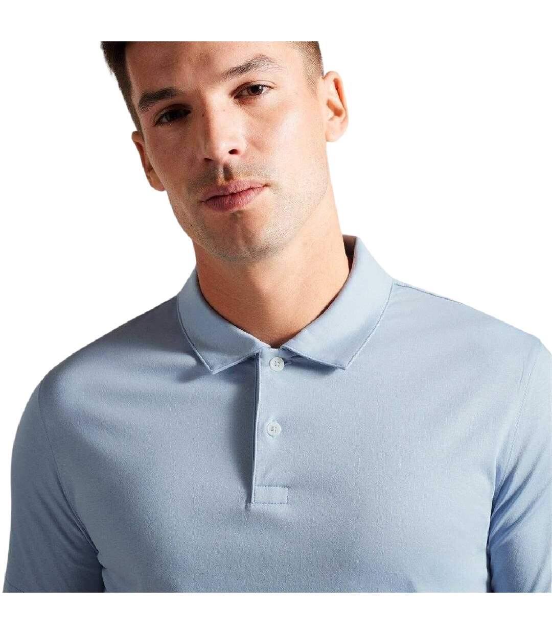 Polo Zeiter Homme Bleu Pâle Ted Baker-4