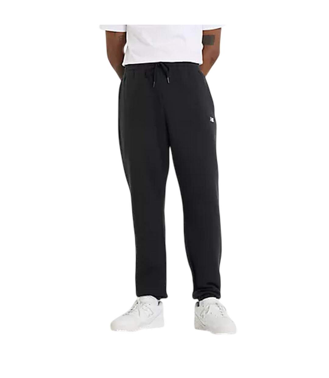 Pantalon De Jogging Motif/style Petit Logo Essentials Homme Noir New Balance-1