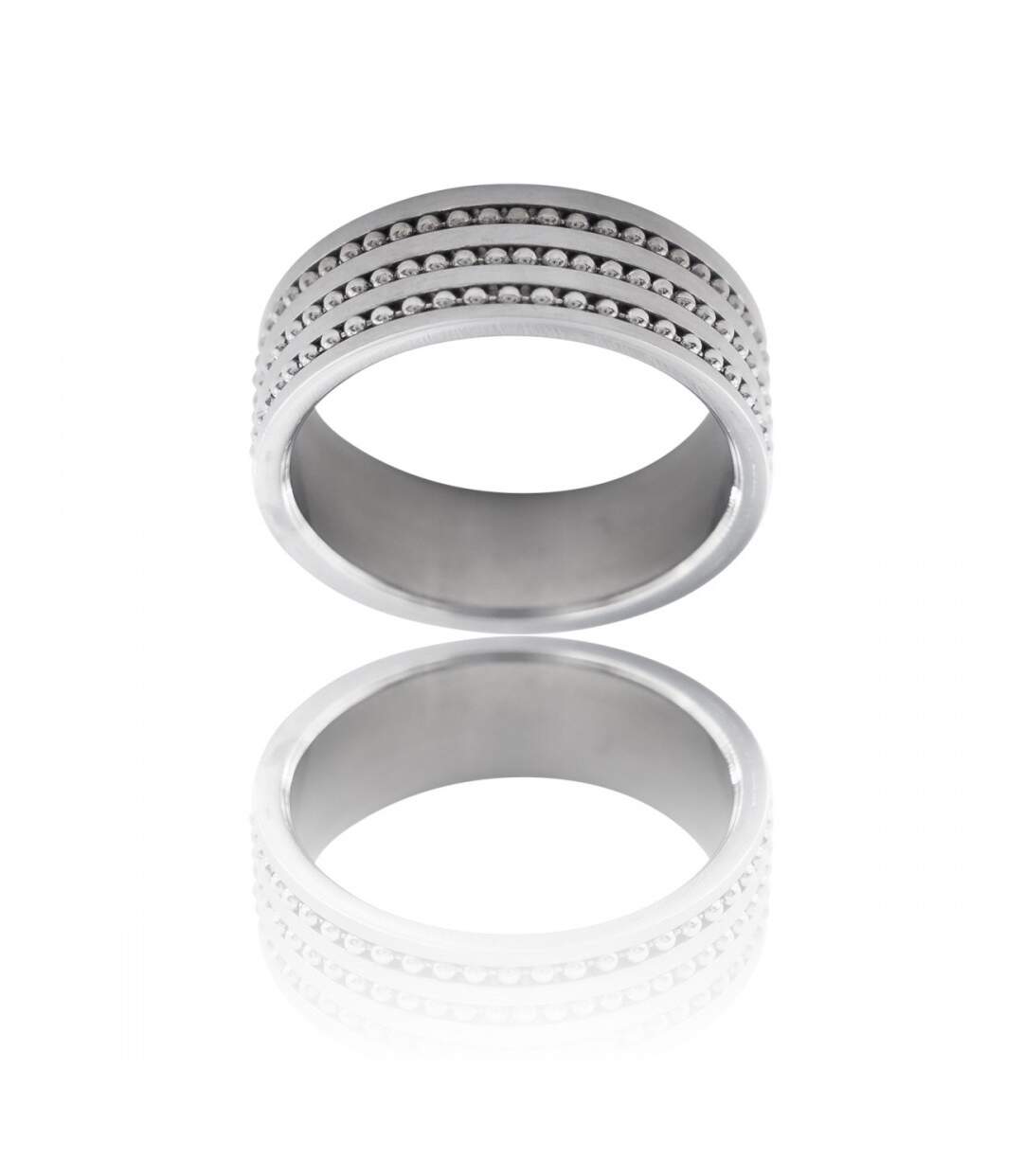 Sublime Bague Anneau pour Homme Acier