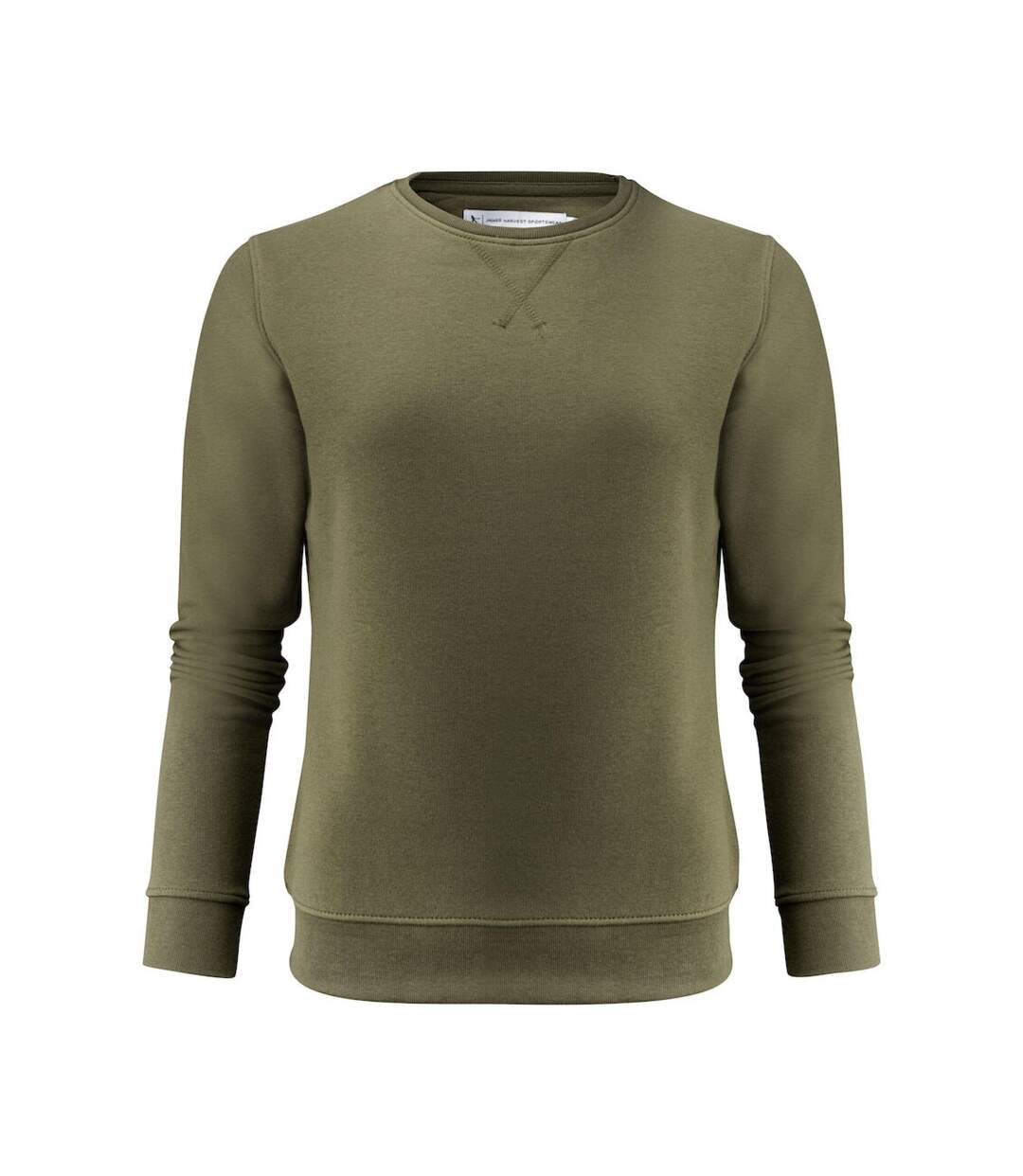 Womens/ladies Alder Crew Neck Sweatshirt Grey Melange James Harvest-1