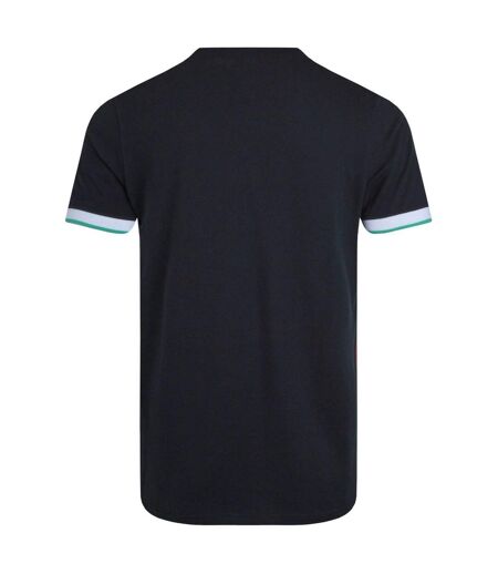 Mens danville pique t-shirt navy Weird Fish