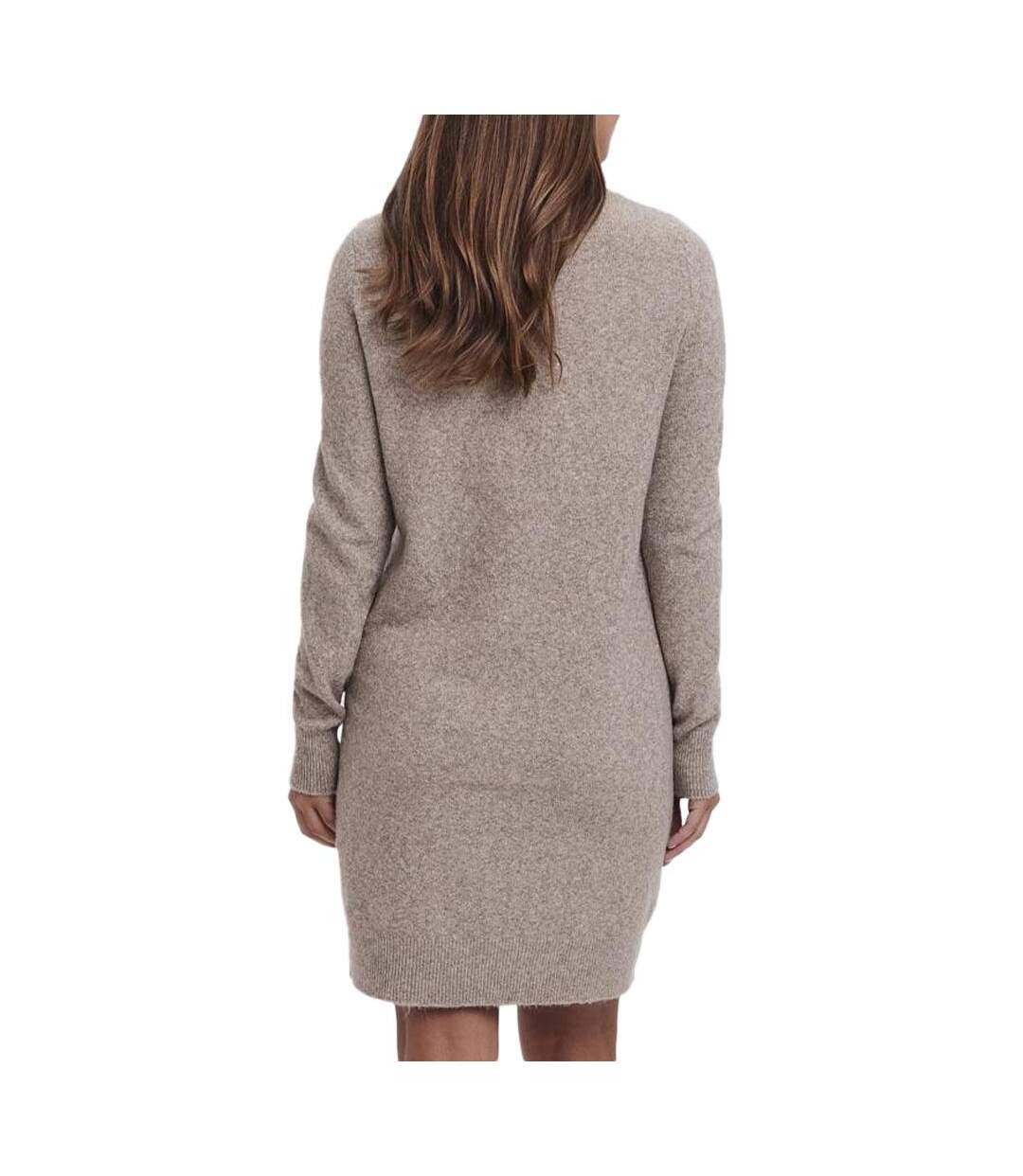 Robe marron femme vero moda 10215523-2