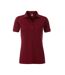 James and Nicholson Womens/Ladies Workwear Pocket Polo (Red Wine)