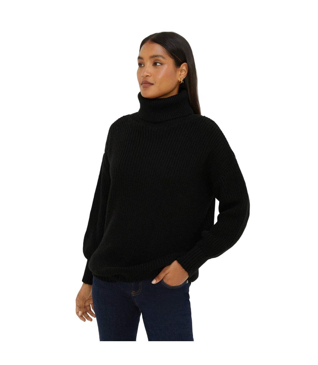 Black chunky jumper ladies hotsell