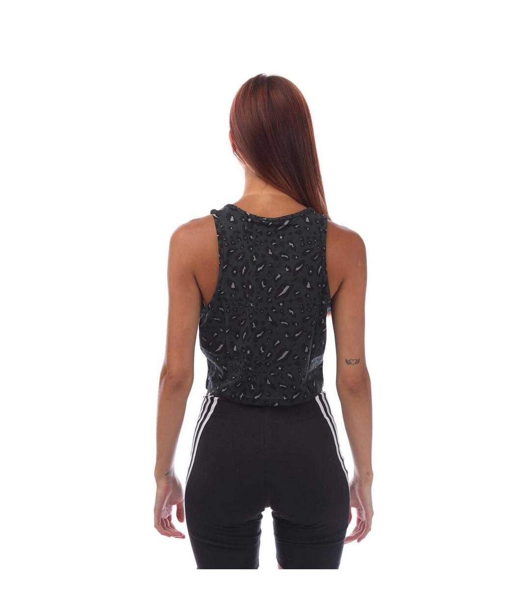 Débardeur Motif/style Imprimé Animal Femme Gris Noir Adidas-2