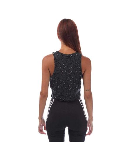 Débardeur Motif/style Imprimé Animal Femme Gris Noir Adidas