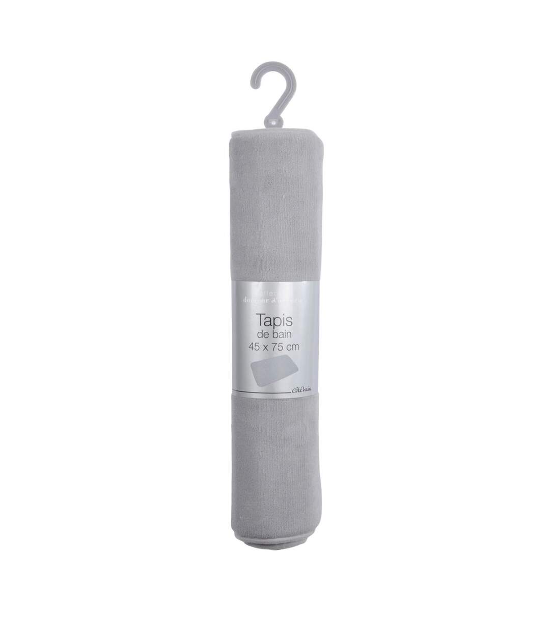 Tapis de Bain Microfibre Vitamine II 45x75cm Gris Clair-3