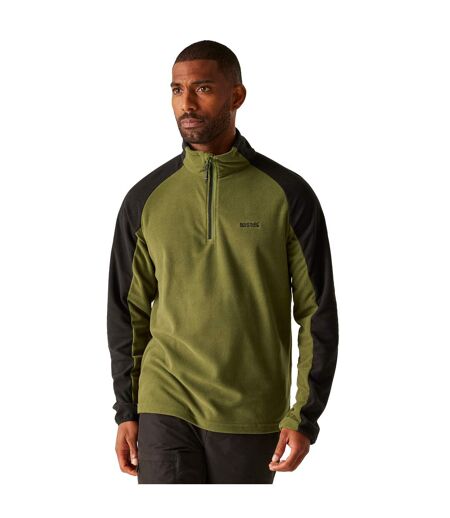 Mens elson ii lightweight fleece nephrite green/black Regatta